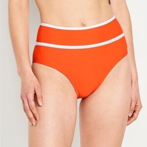 Old Navy Orange High-Waisted Bikini Bottom